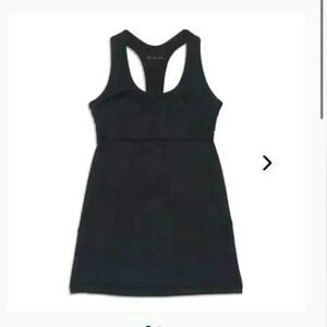 Lululemon Y2K turbo tank black tank with built in support 4 babydoll